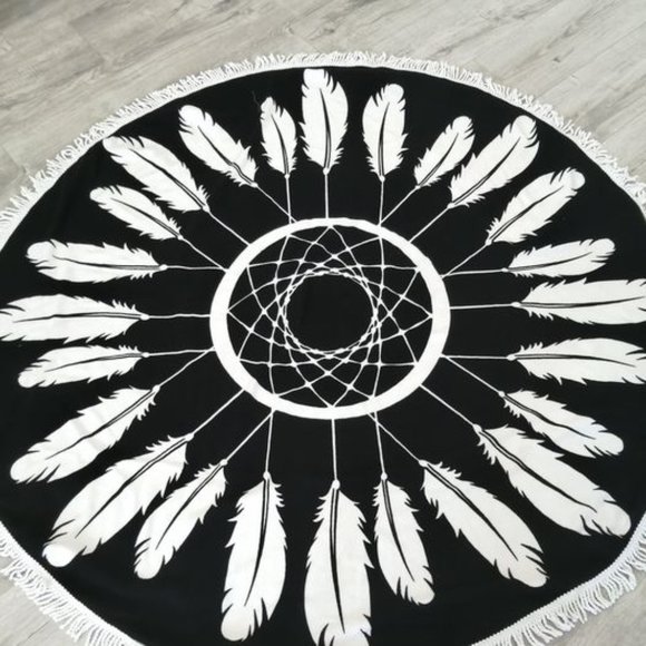 Other - BOHO BEACH ROUND TOWEL dreamcatcher